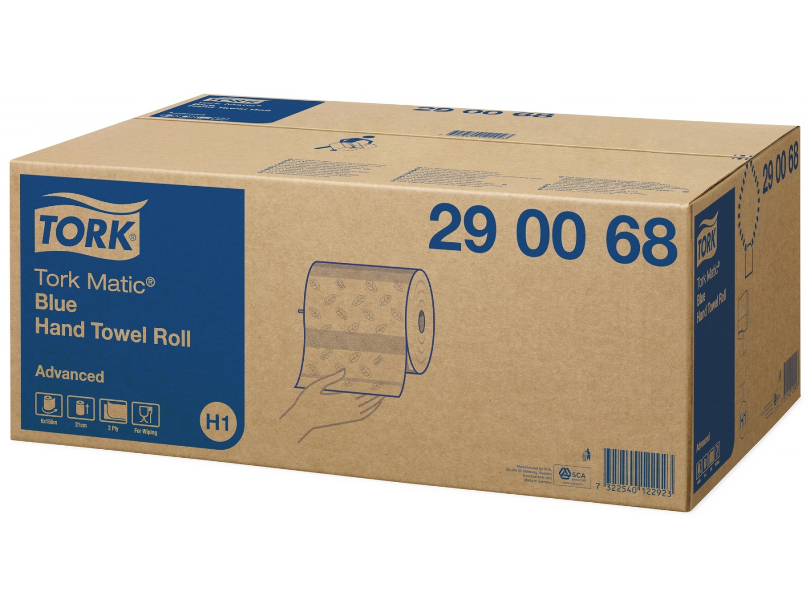 Ręcznik Matic Tork H1 290068 Soft Blue 150m x6